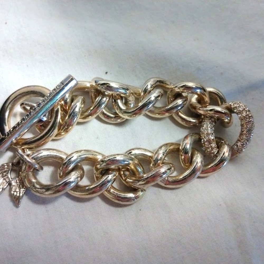 Gold-Tone Jewelry Lot 7pc Quiet Luxury Maximalist Layering Monet Victoria Secret - Picture 5 of 12